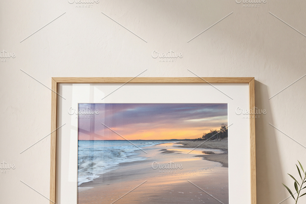 Wooden Poster Frame Mockup Bundle, a Household Mockup by Pixel Foundry (Photo 7 of 9)
