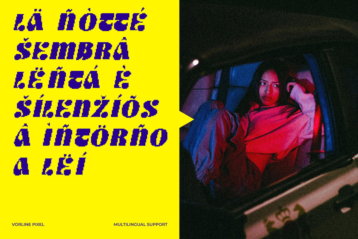 Vorline Pixel, a Sans Serif Font by Craft Supply Co. (Photo 7 of 8)