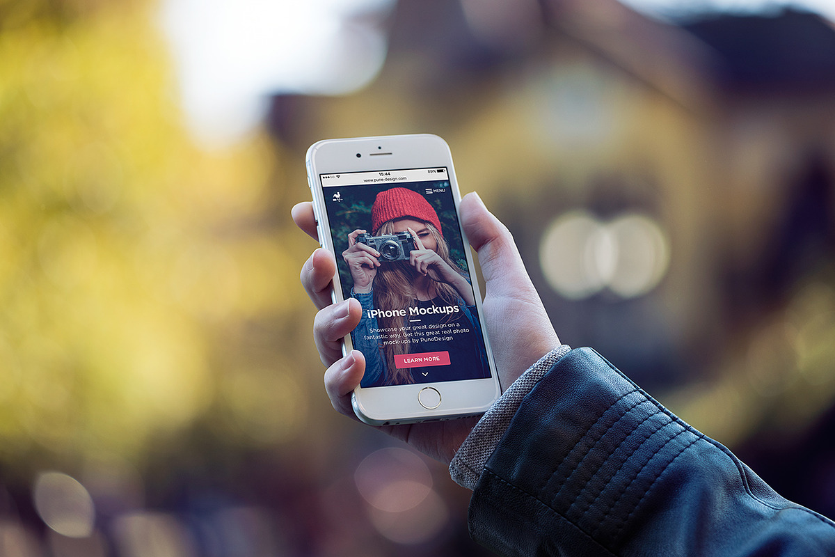 iPhone Mock-Ups, an iPhone Mockup by PuneDesign (Photo 4 of 10)