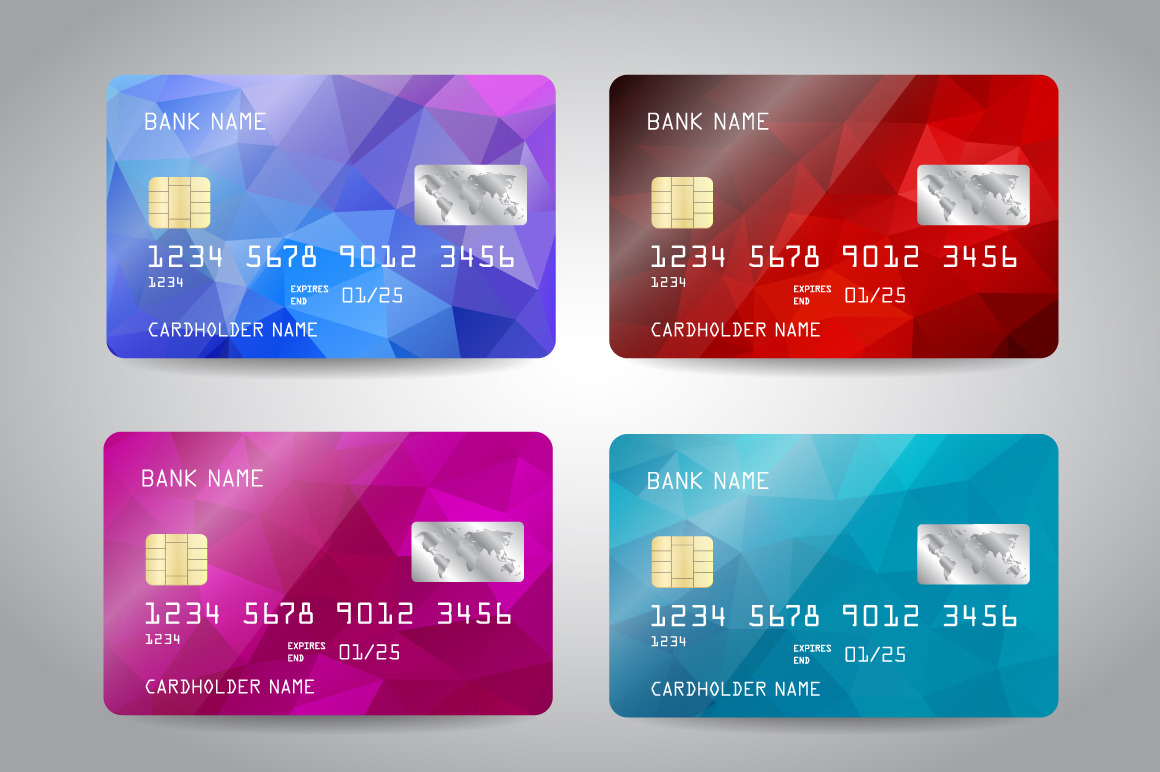 Credit Card Templates, an Object Graphic by Juksy