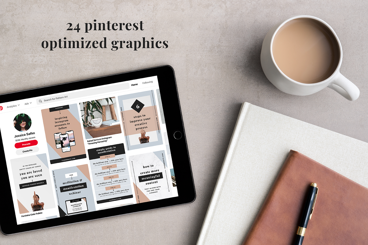 Pinterest Templates for Coaches, a Social Media Template by Studio Soluna (Photo 7 of 9)