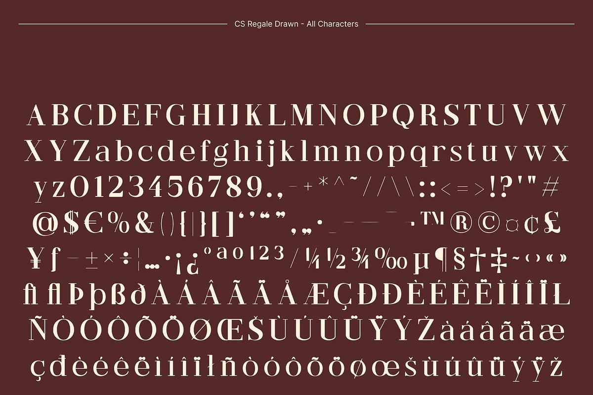 CS Regale Drawn, a Serif Font by Craft Supply Co. (Photo 8 of 8)