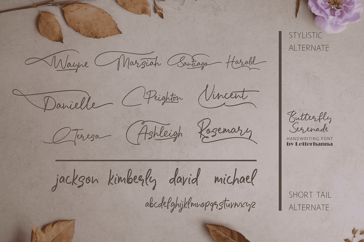Butterfly Serenade Font, a Handwritten Font by Letterhanna Studio (Photo 12 of 13)