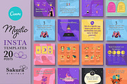 Mystic Coach Instagram Templates, a Social Media Template by Sakura Digitals (Thumbnail 1 of 6)