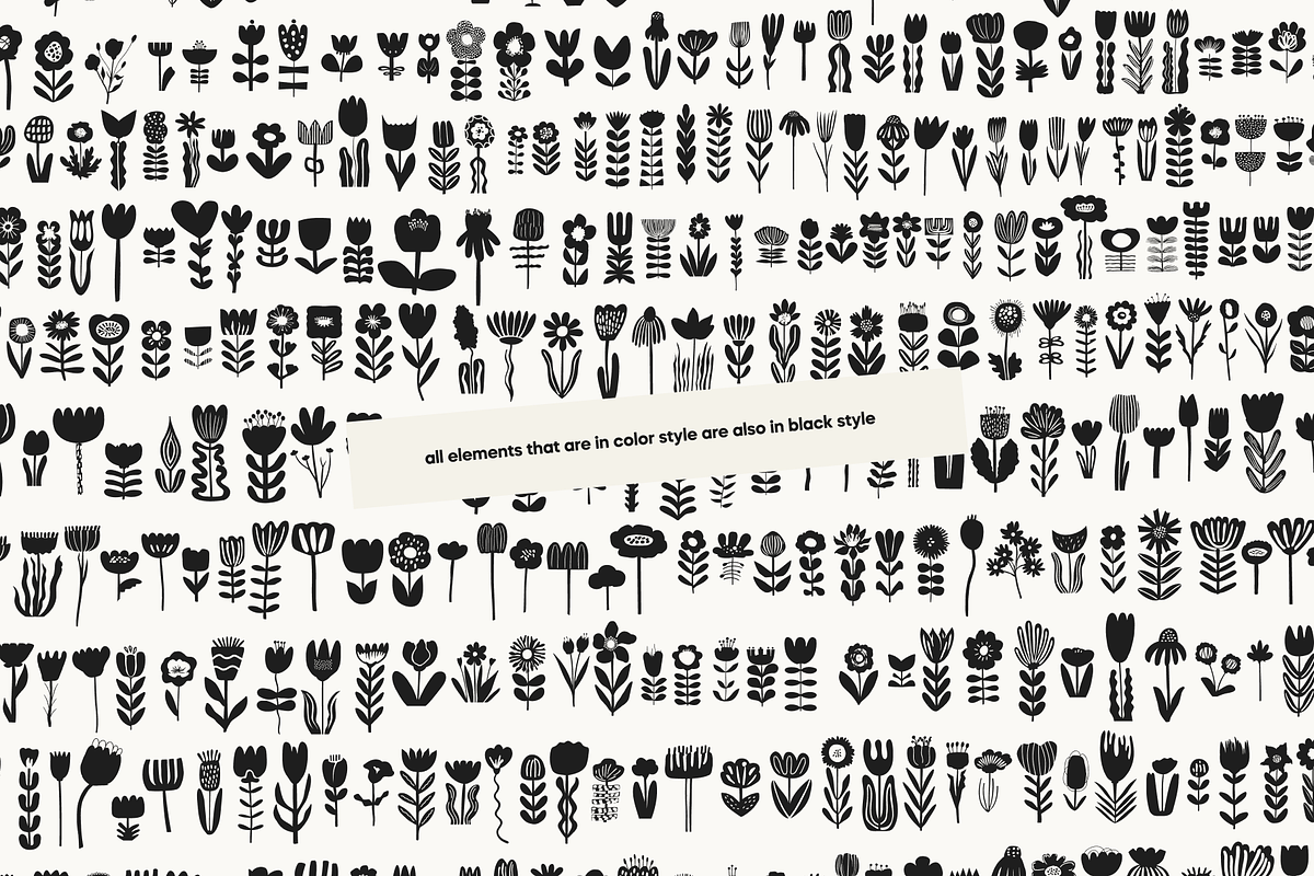 Wildflower Garden Folk Pack, an Object Illustration by Nutalin Art (Photo 14 of 17)