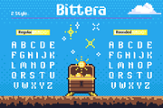 Bittera - Retro 8-bit Pixel, a Sans Serif Font by Artisan Themes (Thumbnail 5 of 11)