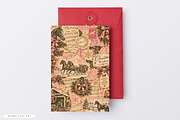 Horses Christmas Junk Journal Pages, a Background Graphic by Markicha Art (Thumbnail 5 of 5)