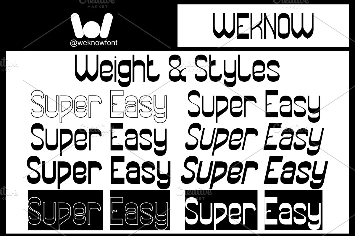 Super Easy font, a Sans Serif Font by weknow (Photo 7 of 8)