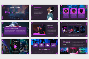 PLAYLIST - Music Festival PPT