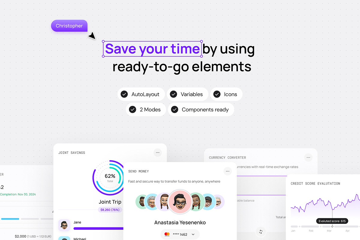 Banking Widget UI System, an UI Kit Template by VladTyzun (Photo 2 of 8)