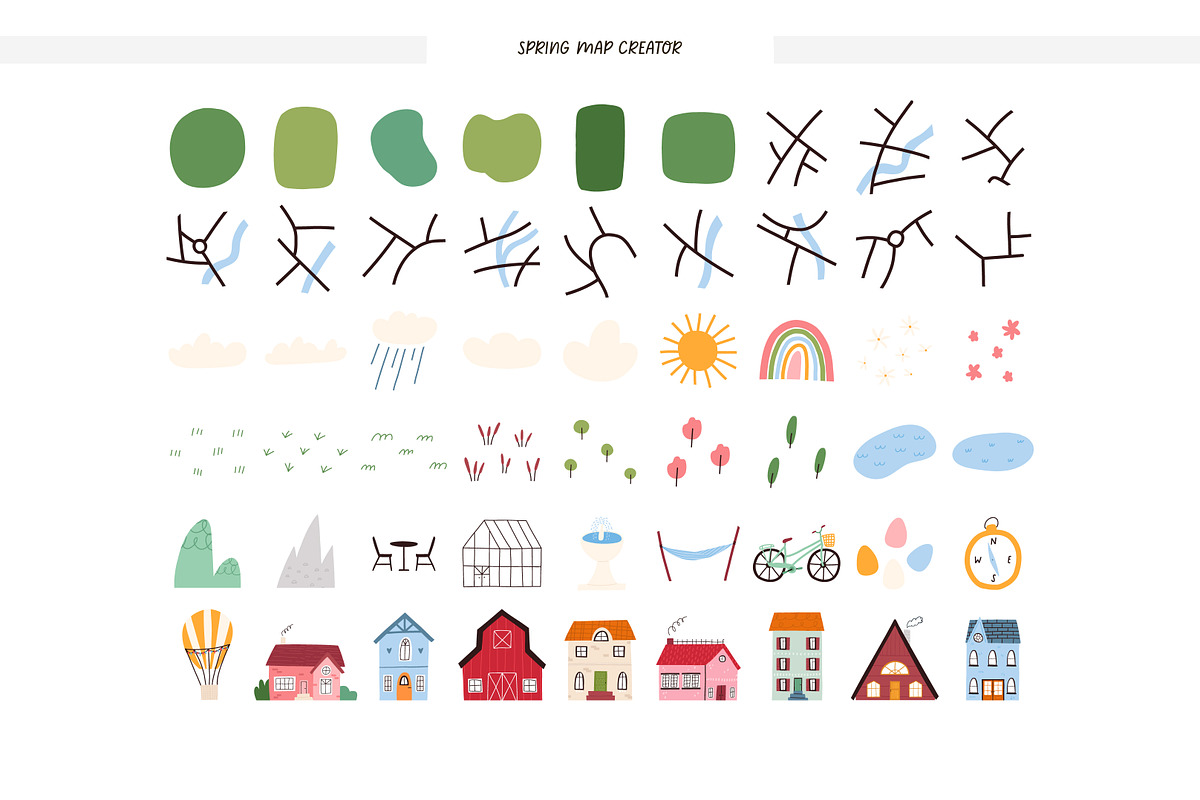 Spring clipart & patterns + Canva, a Seasonal Illustration by Valerie (Photo 8 of 12)