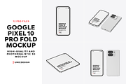 Google Pixel 10 Pro Fold Mockup, an Android Mockup by UnicDesign (Thumbnail 1 of 13)