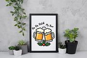 Christmas Beer PNG Ho Ho Hold My Bee, an Illustration by Daily.Designs (Thumbnail 5 of 5)