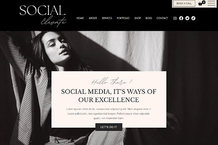 Wix Website Template, a Wix Template by AdvertFox