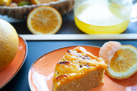Orange cake or pie. Cozy home baking, a Food & Drink Photo by WildStrawberry Magic