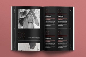 Photo Book Template Design Layout