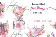 Beautiful perfume set, an Illustration by Gulnara Khadeeva (Thumbnail 1 of 6)