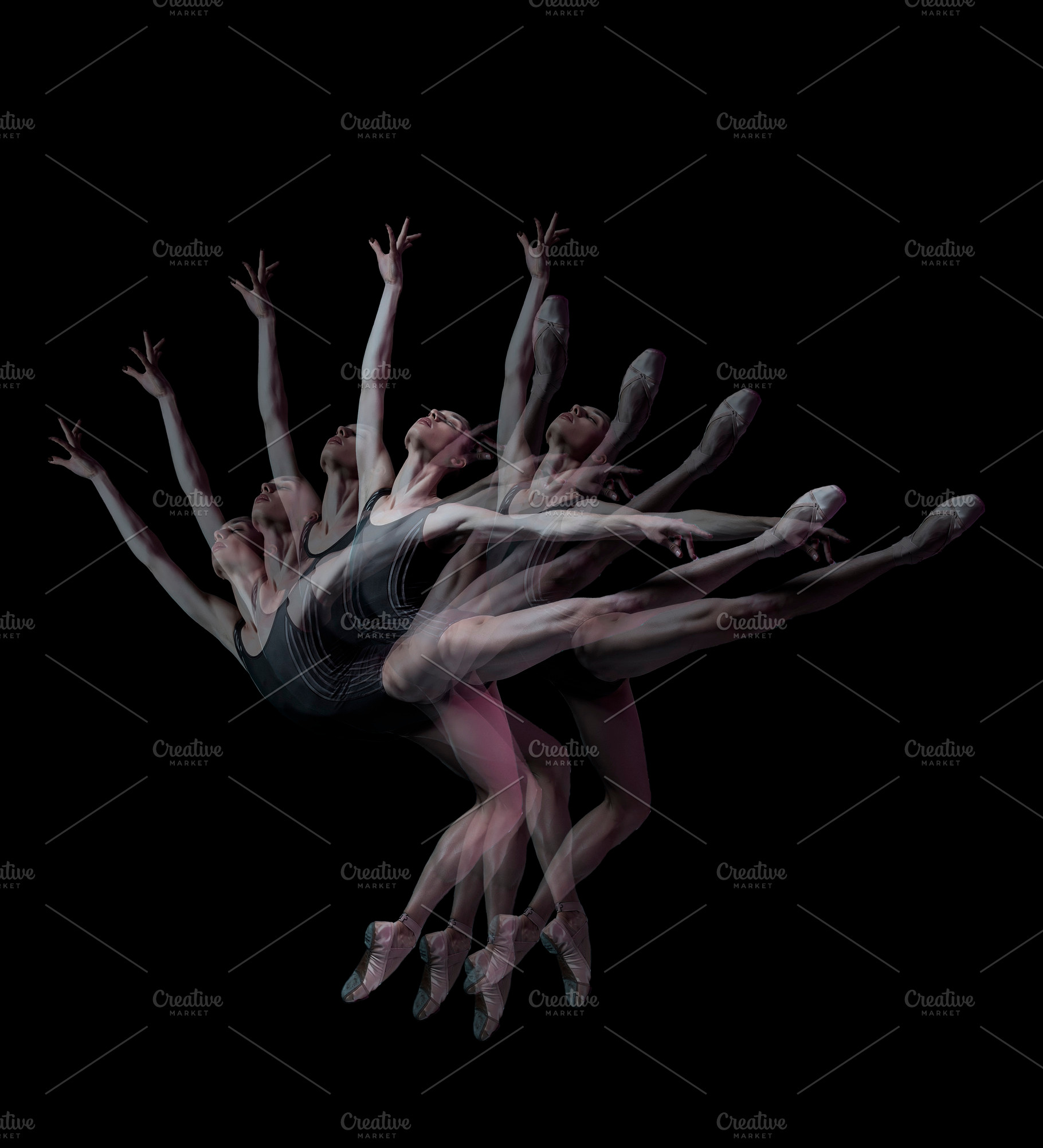 Composite motion photograph of a ballet dancer performing, a Person Photo by DanFLCreativo