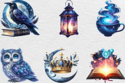 Midnight Reverie Clipart PNG, an Illustration by Black Bird Studio (Thumbnail 4 of 6)