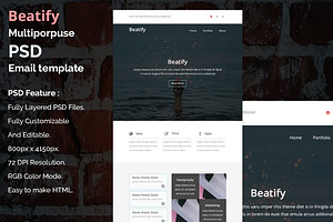 Beatify - PSD Email Template