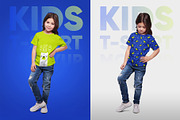 Kids Girl T-Shirt PSD Mockups Vol1.2, a Shirt Mockup by Hi, Mock-Up! (Thumbnail 6 of 12)