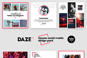 DAZE Edgy Social Media Designs, a Social Media Template by NordWood (Thumbnail 2 of 8)