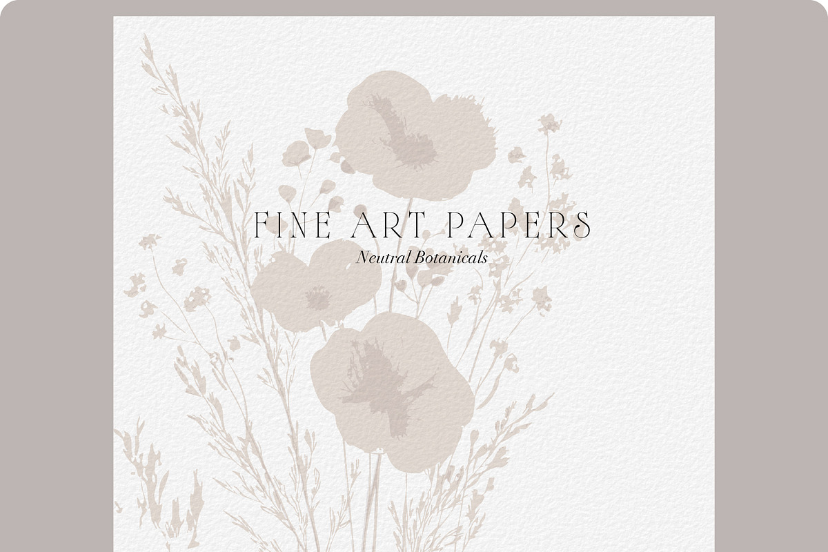 Neutral Botanical Backgrounds, a Background Graphic by Anna Sokol (Photo 8 of 10)