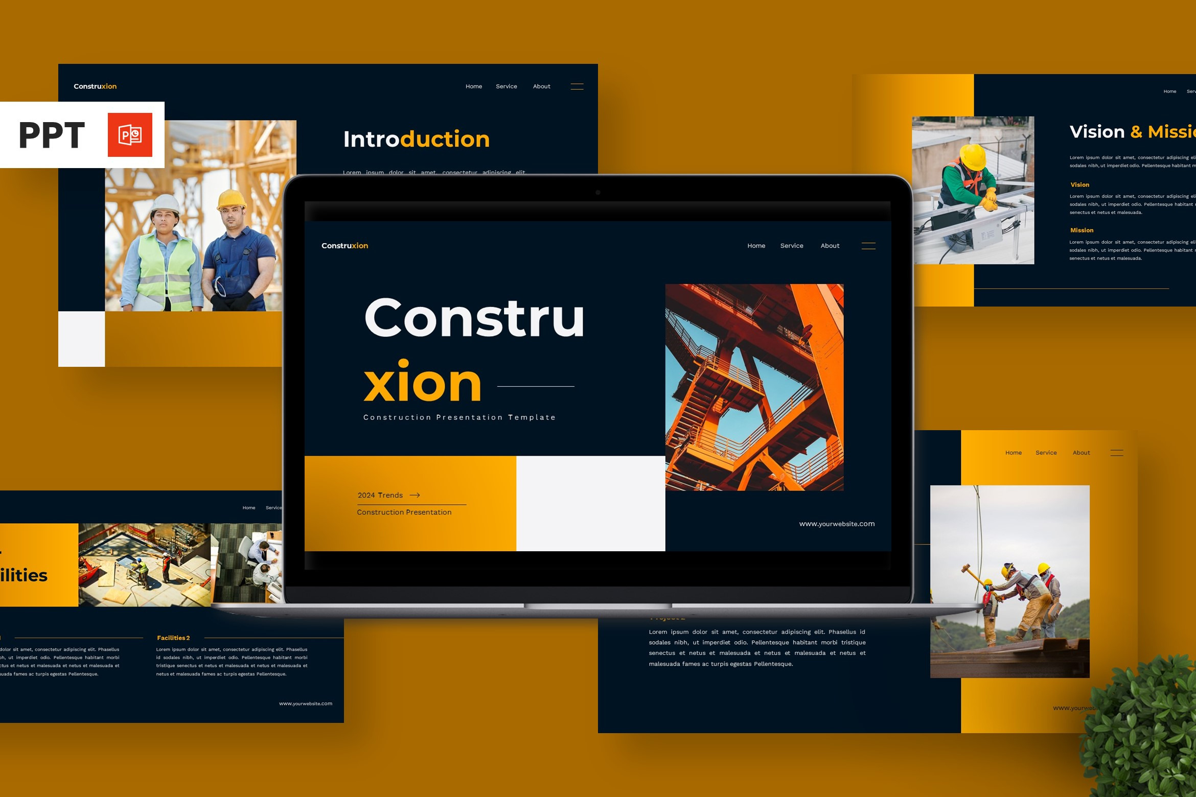 Construxion - Powerpoint Templates, a Presentation Template by ...