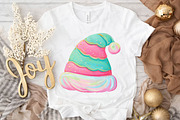 Cute Retro Christmas Santa Hat Desig, an Illustration by DreamPrint404 (Thumbnail 4 of 7)