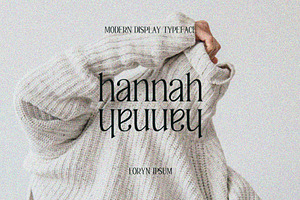 Hannah Modern Display Serif Font