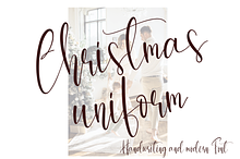 Christmas uniform | Handwriten Font