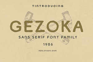 Gezoka – Sans Serif Font Family