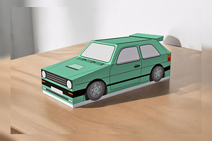 Car favor - 3d papercraft, a Print Template by PAPER amaze