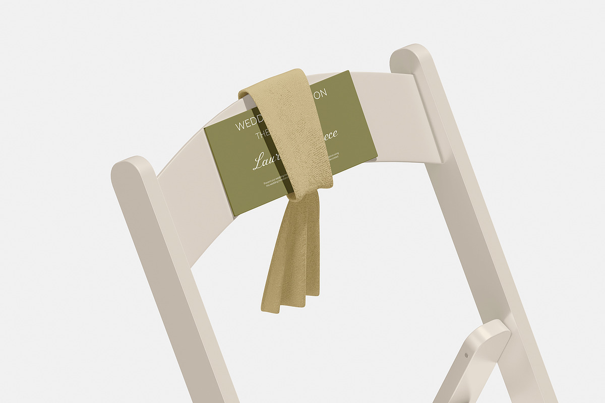 Wedding Invitation Chair Mockup, a Merchandise Mockup by Unerispace (Photo 2 of 5)