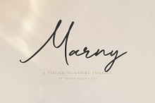 Marny - Stylish Signature Typeface