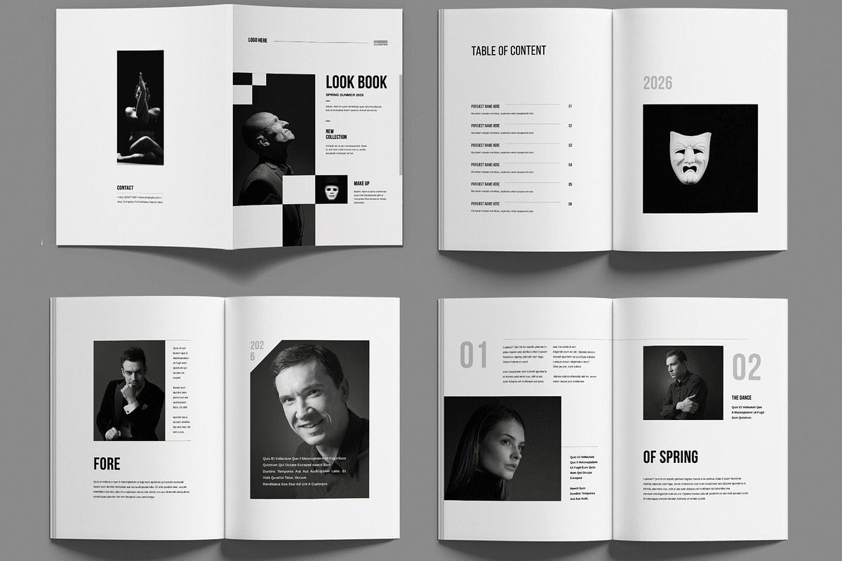 Editorial Lookbook Layout Template, a Brochure Template by MightyDesign (Photo 2 of 6)