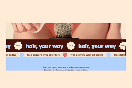 Shopify: Move on Scroll Banner