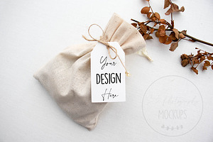 Blank Gift or Favor Tag Mockup JPG