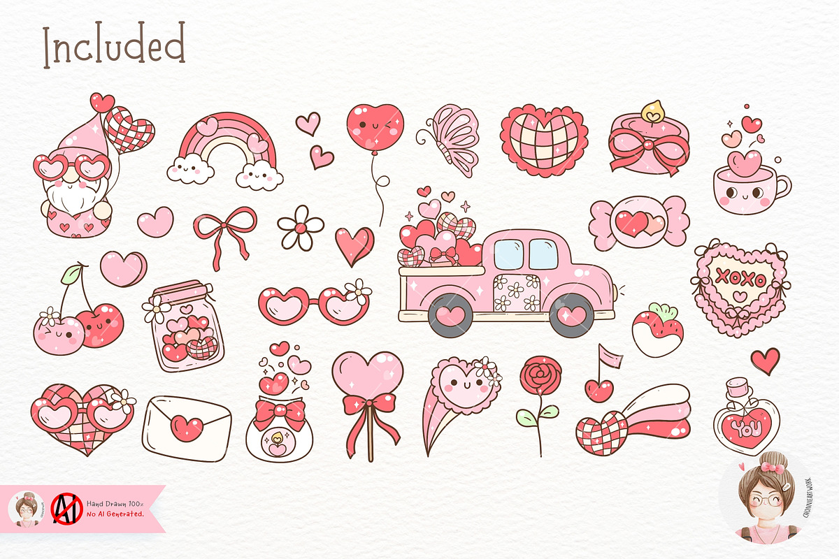 Groovy Valentine's Day SVG PNG, a Seasonal Illustration by Chonnieartwork (Photo 3 of 6)