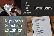 19 Font Bundle with Extended Glyphs, a Handwritten Font by noonsun (Thumbnail 9 of 21)