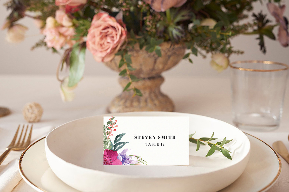 Canva Escort Card Template, an Invitation Template by ShineOnWedding (Photo 7 of 12)