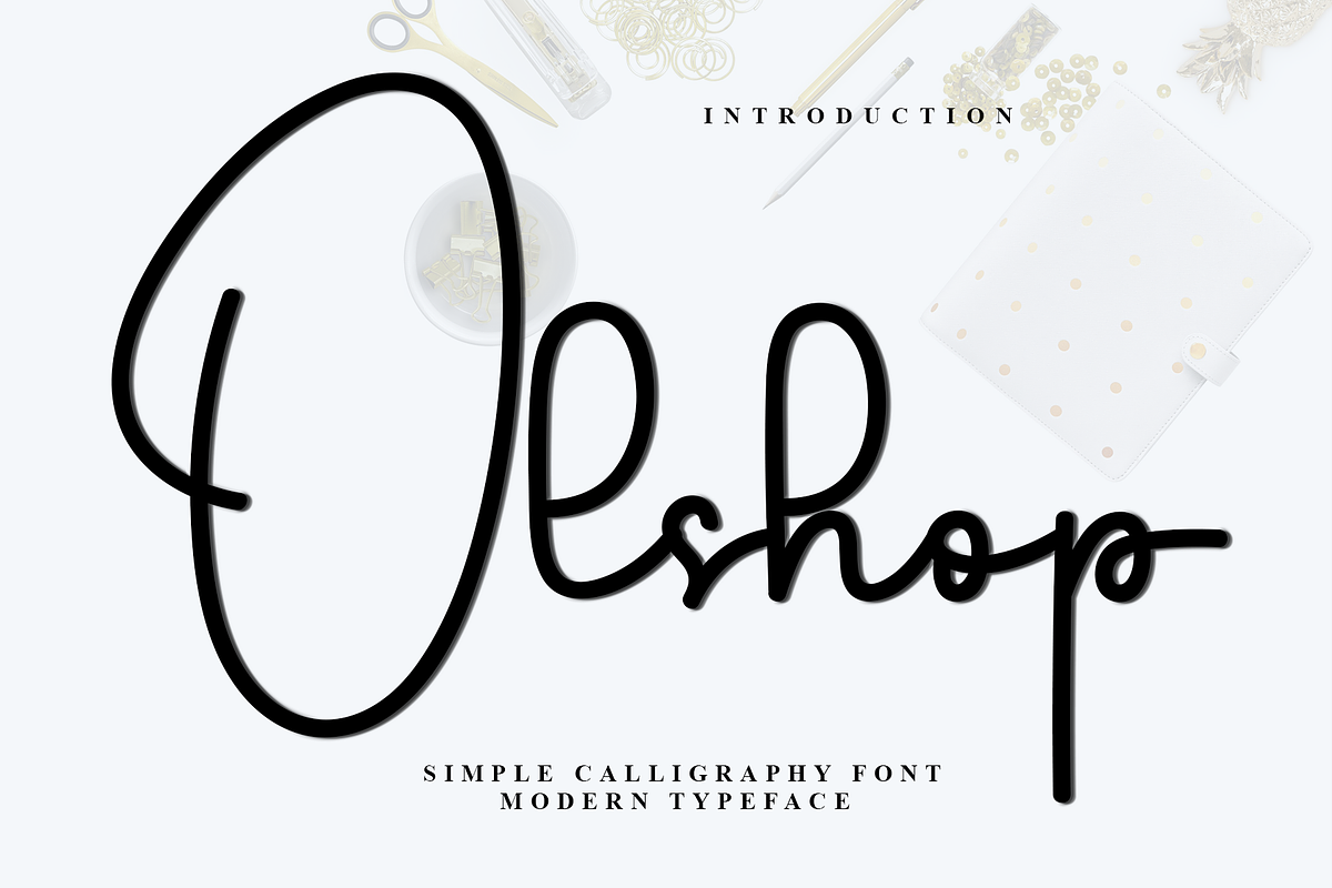 Olshop, a Handwritten Font by InermediaSTUDIO (Photo 1 of 8)
