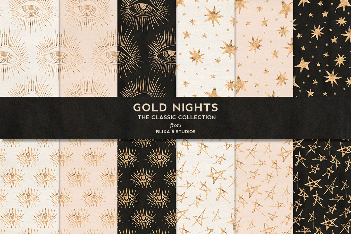 180 Dreamy Golden Graphics, a Pattern Graphic by Blixa 6 Studios (Photo 15 of 27)