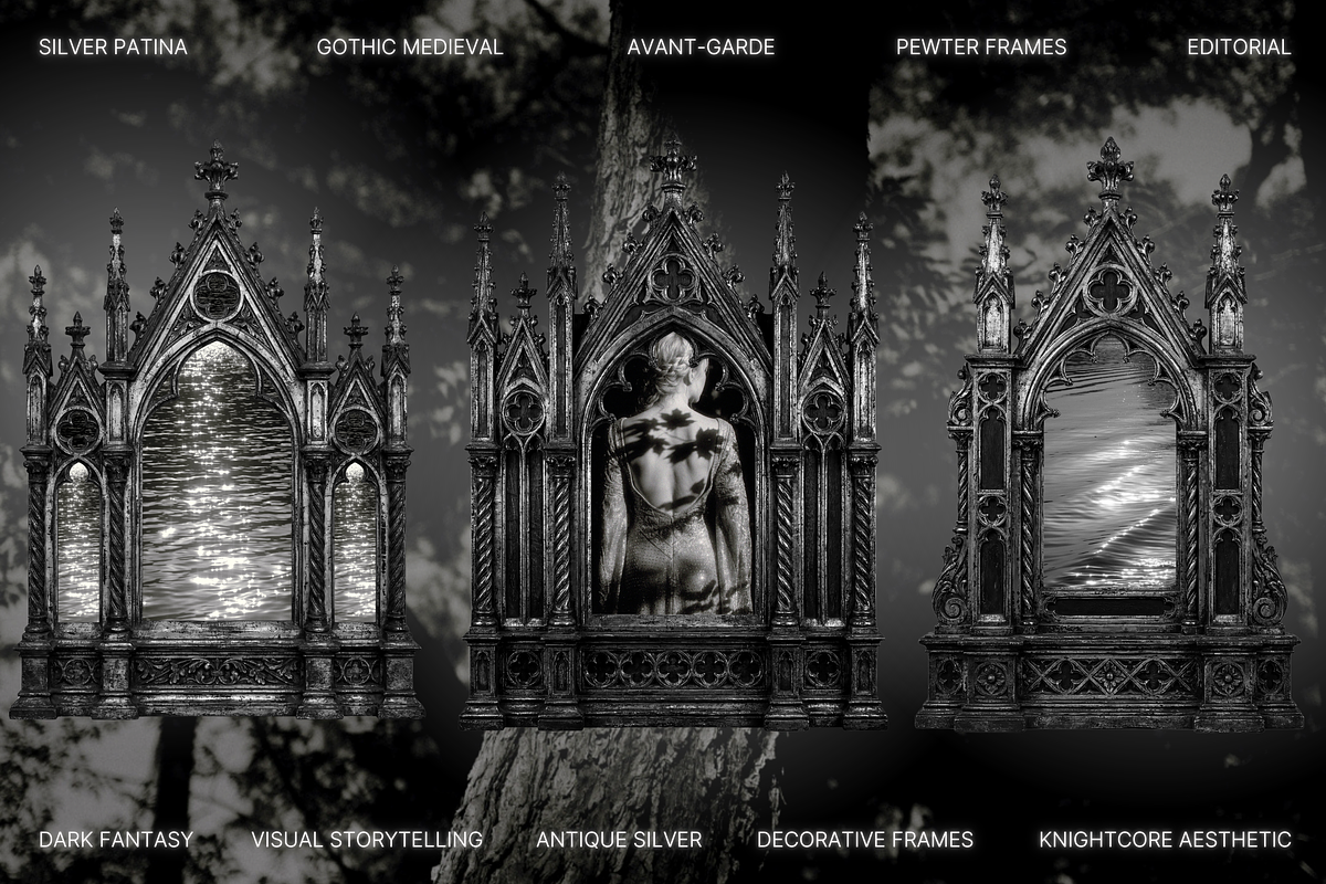 Gothic Medieval Frames, an Object Graphic by The Flossy Finch (Photo 6 of 21)