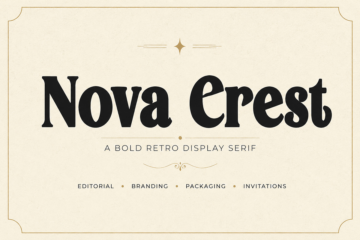Nova Crest, a Slab Serif Font by Wow Magic (Photo 1 of 5)