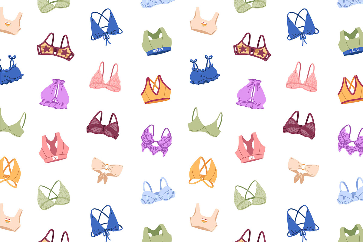 Female lingerie set + backgrounds, an Object Illustration by PaperTrident (Photo 7 of 10)