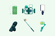 Livestream Creator Equipment, an Object Graphic by Deemak Daksina (Thumbnail 2 of 3)