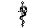 Dragon Sword Bundle, an Illustration by Designs_River (Thumbnail 2 of 31)