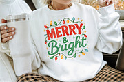 Merry and Bright Png Christmas Png, an Illustration by Sublimation Artist (Thumbnail 5 of 9)
