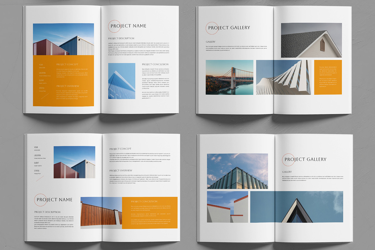 Architecture Portfolio Layout, a Brochure Template by MightyDesign (Photo 3 of 6)